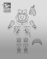 2D Armor Concept Design for LARP Armor 2