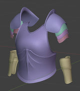3D Armor Concept Design for LARP Armor 1
