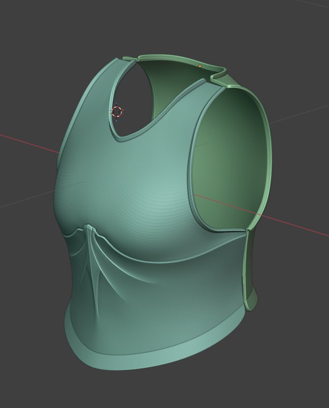3D Armor Concept Design for LARP Armor 3