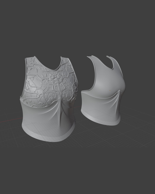 3D Armor Concept Design for LARP Armor 6