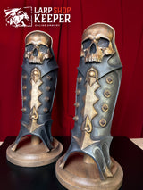 Chaos Warrior Greaves for LARP 2 made from PU (polyurethane resin)