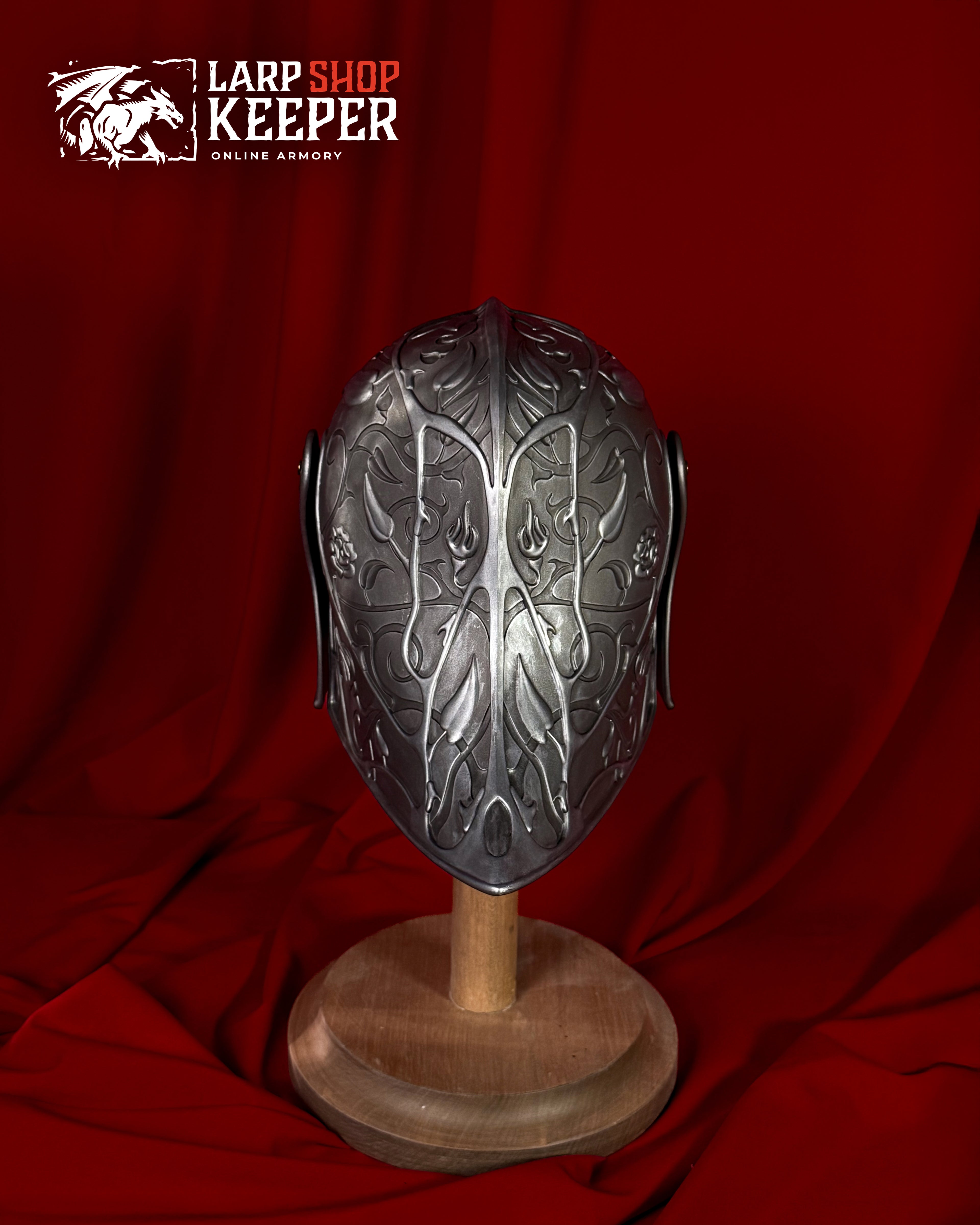 Flower Knight Sallet (Helmet) for LARP 2 made from PU (polyurethane resin)