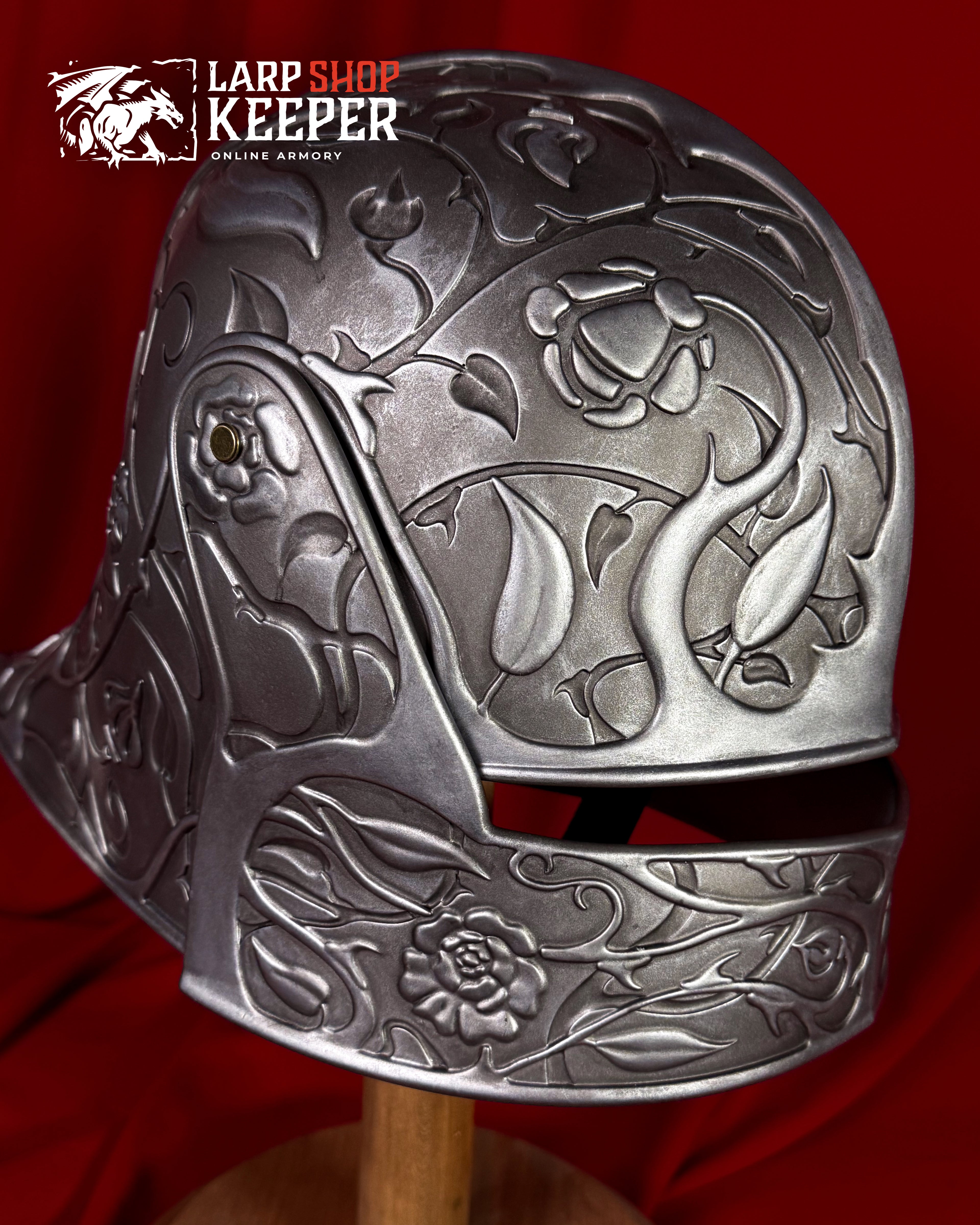 Flower Knight Sallet (Helmet) for LARP 4 made from PU (polyurethane resin)