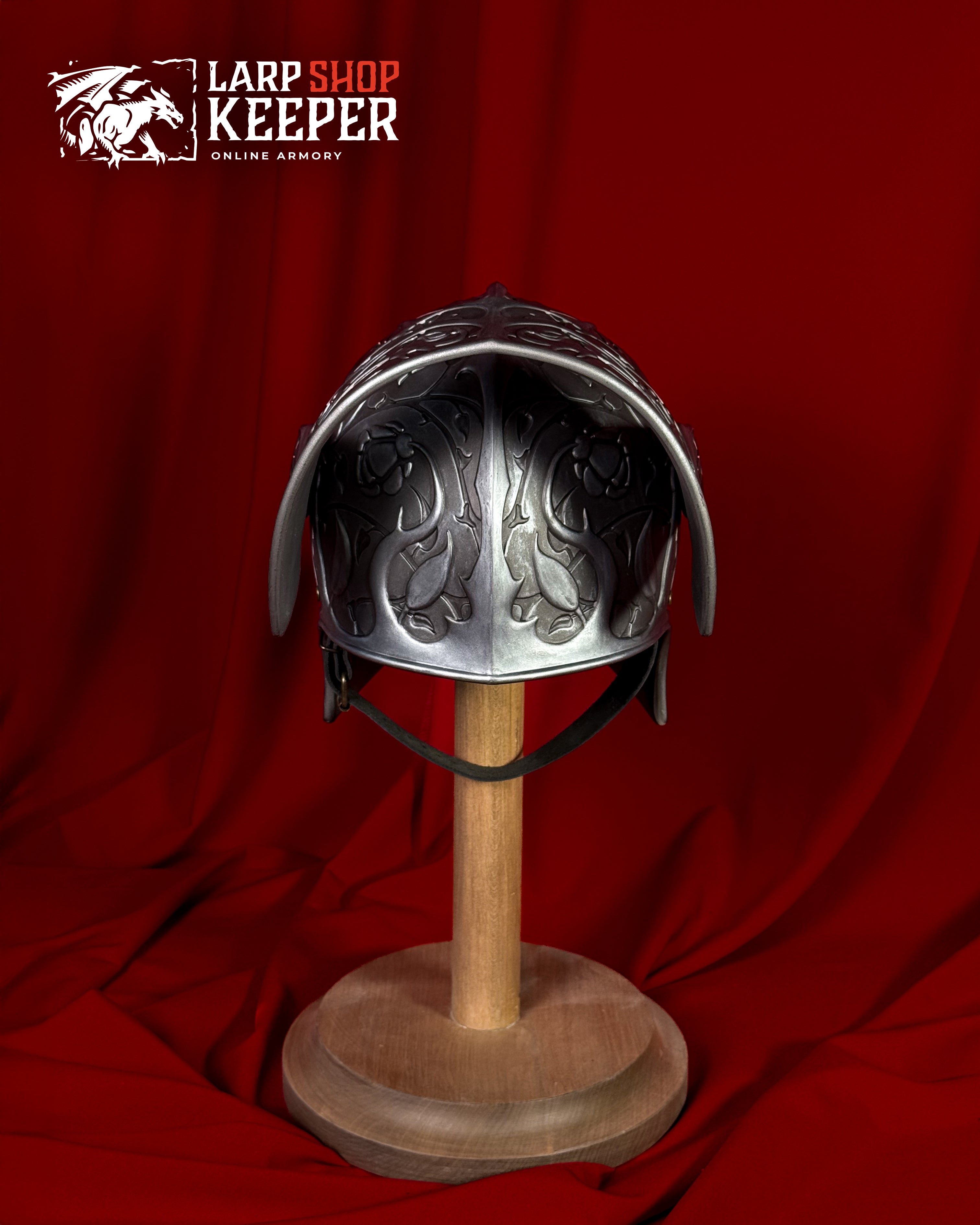 Flower Knight Sallet (Helmet) for LARP 7 made from PU (polyurethane resin)