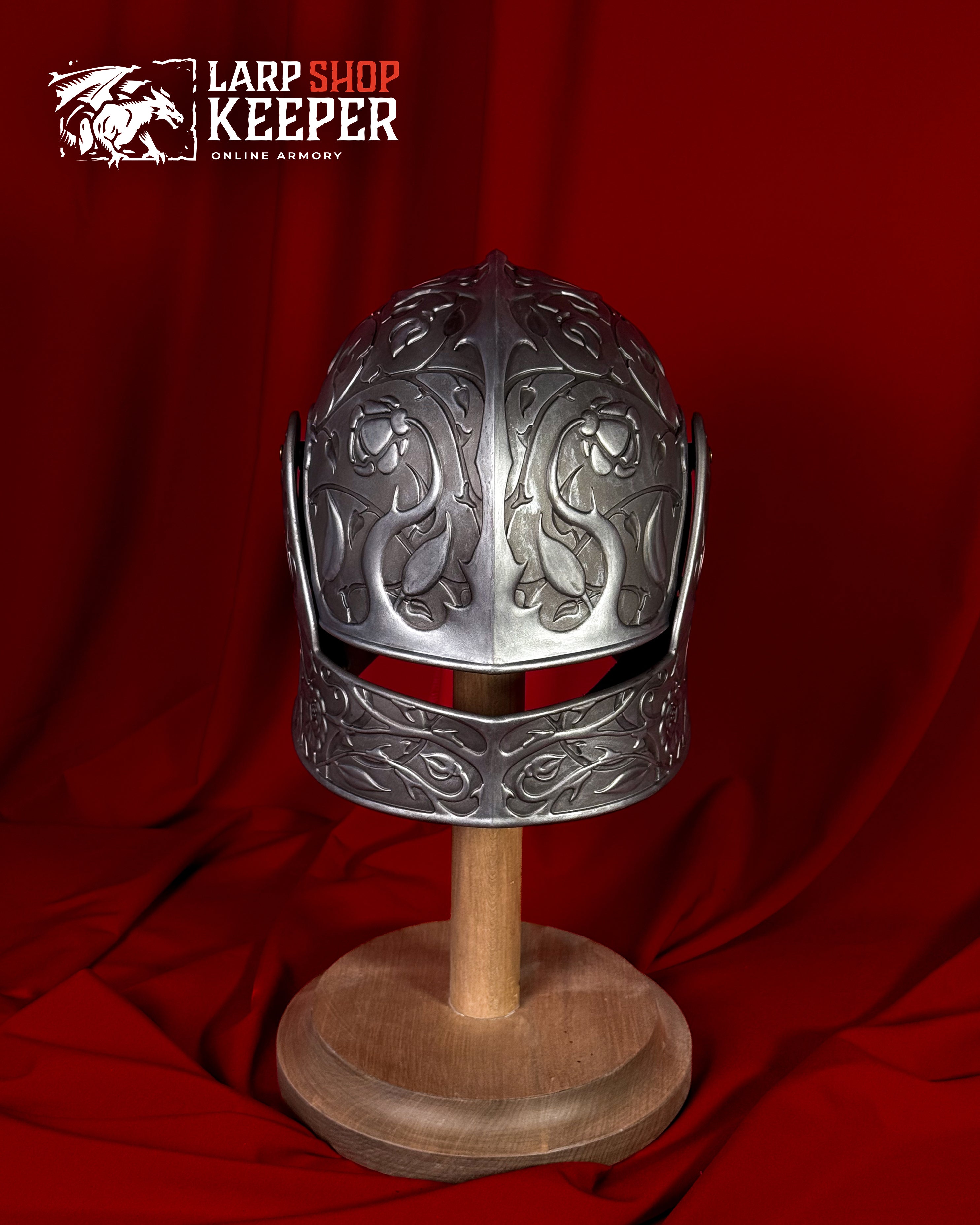 Flower Knight Sallet (Helmet) for LARP 8 made from PU (polyurethane resin)