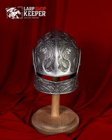 Flower Knight Sallet (Helmet) for LARP 8 made from PU (polyurethane resin)