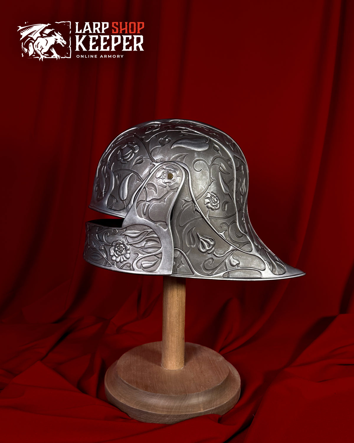 Flower Knight Sallet (Helmet) for LARP 9 made from PU (polyurethane resin)