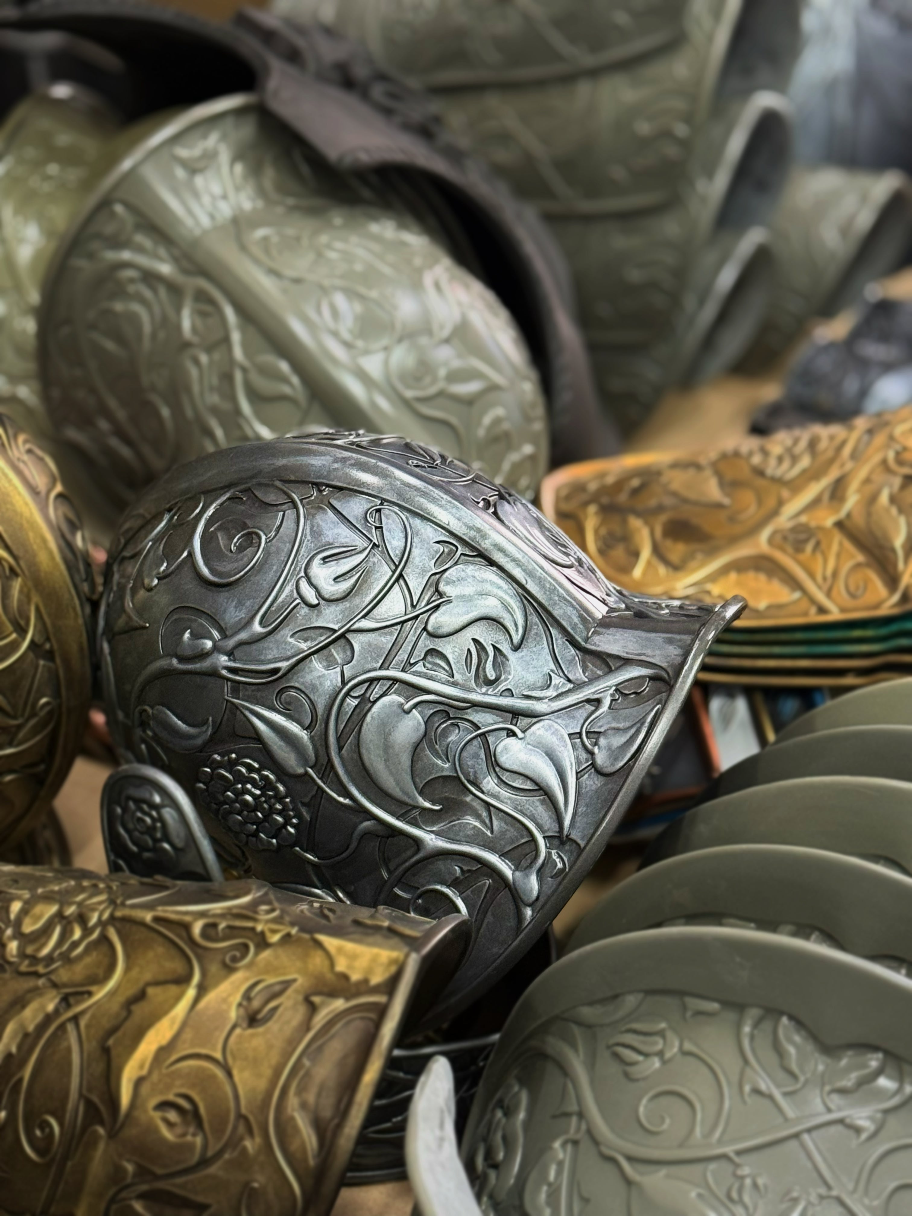 Collection of polyurethane armor for LARP at LARPSHOPKEEPER.COM