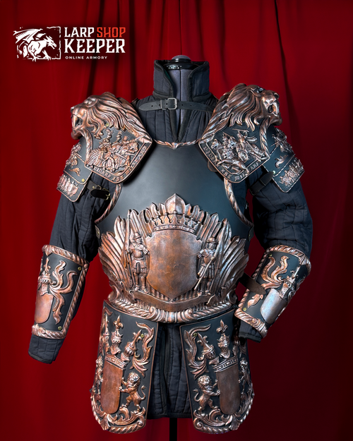 Lion Knight Armor Full Set for LARP 1 made from PU (polyurethane resin)