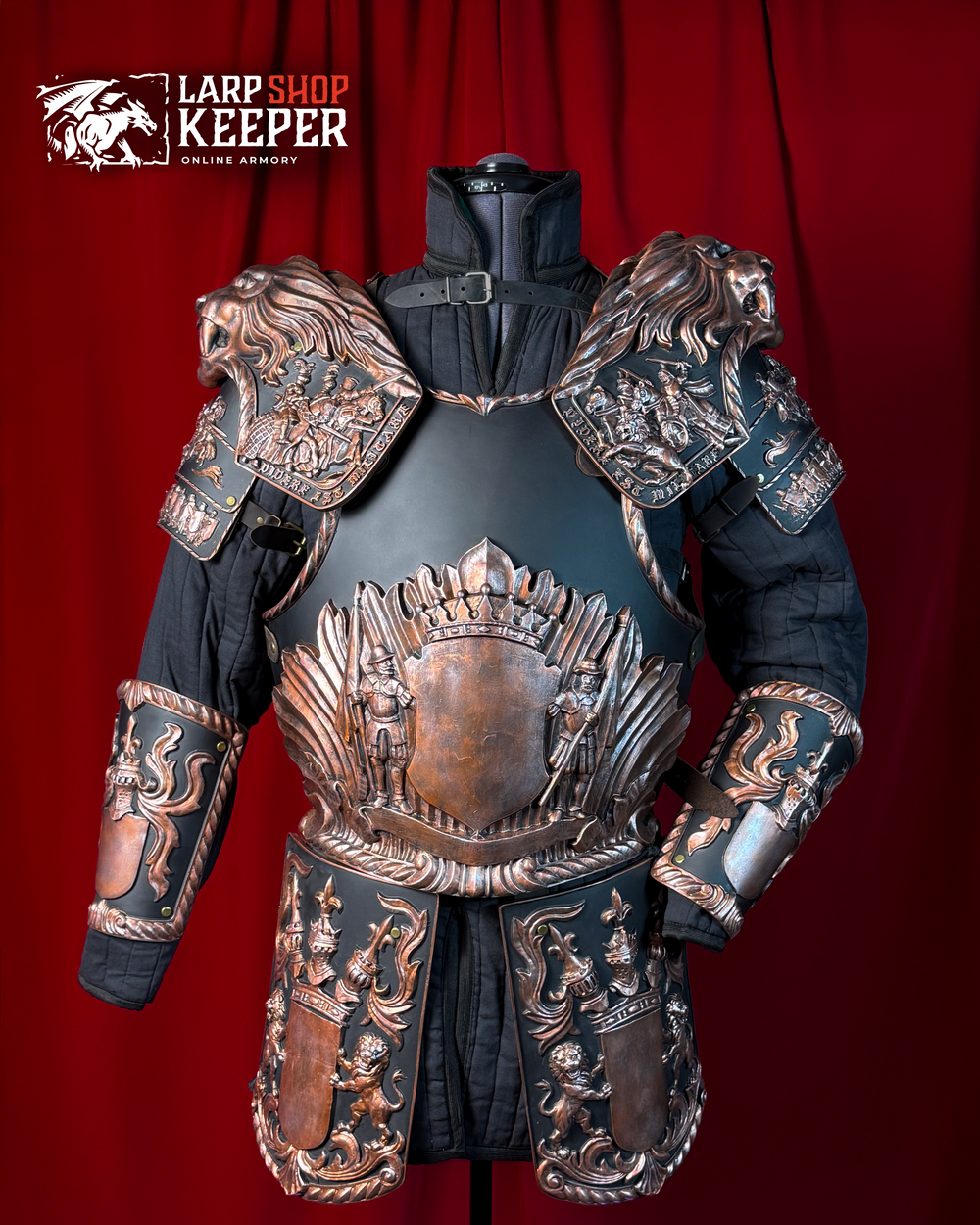 Lion Knight Armor Full Set for LARP 1 made from PU (polyurethane resin)