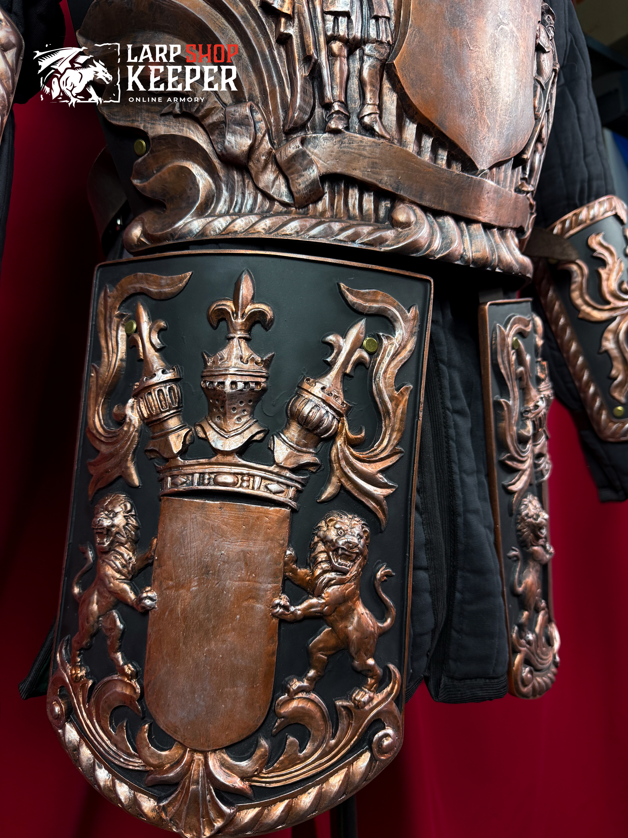 Lion Knight Armor Full Set for LARP 3 made from PU (polyurethane resin)