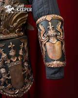 Lion Knight Bracers for LARP 1 made from PU (polyurethane resin)