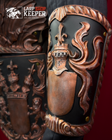 Lion Knight Bracers for LARP 2 made from PU (polyurethane resin)