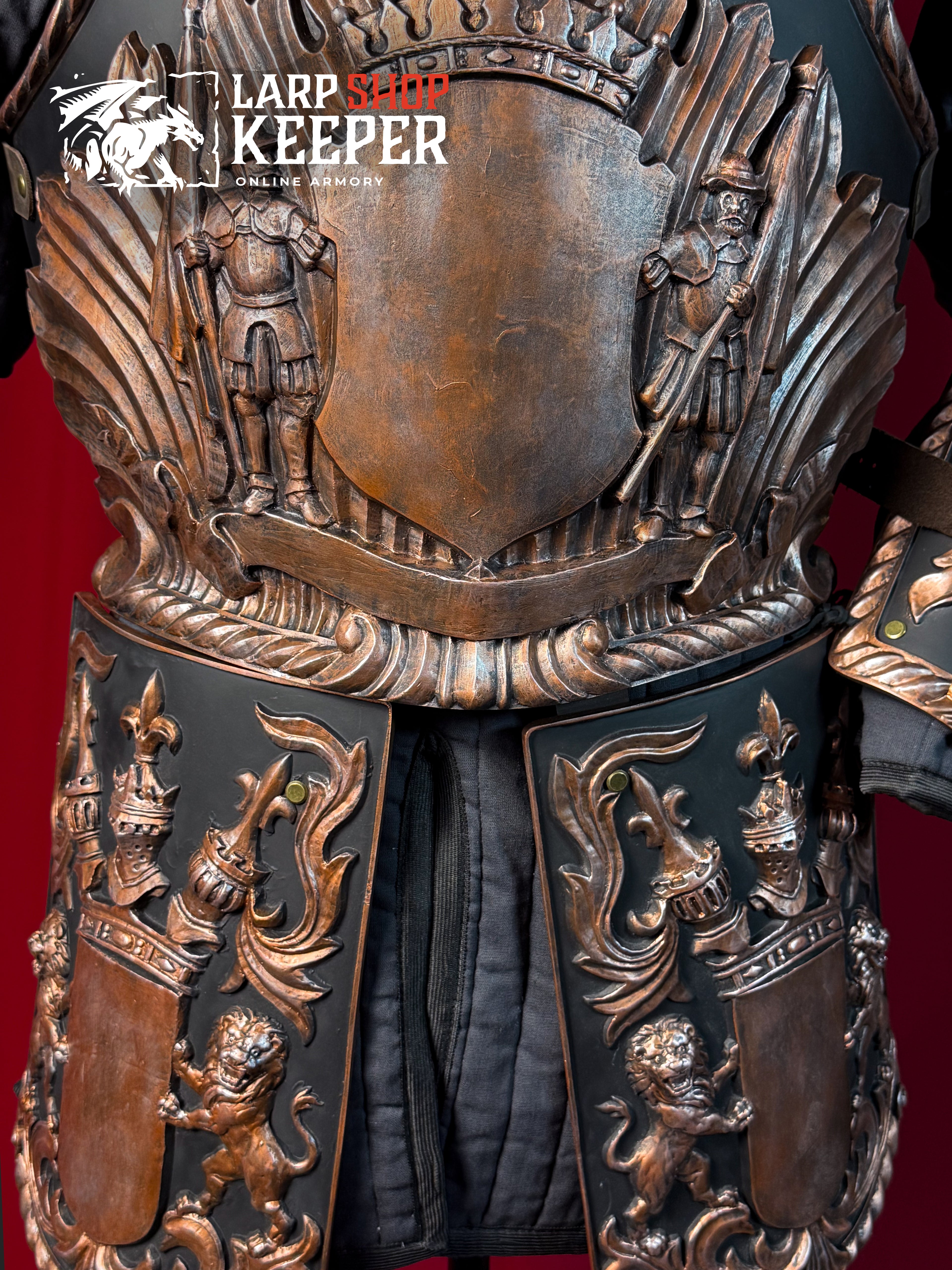 Lion Knight Breastplate (Cuirass) for LARP 1 made from PU (polyurethane resin)