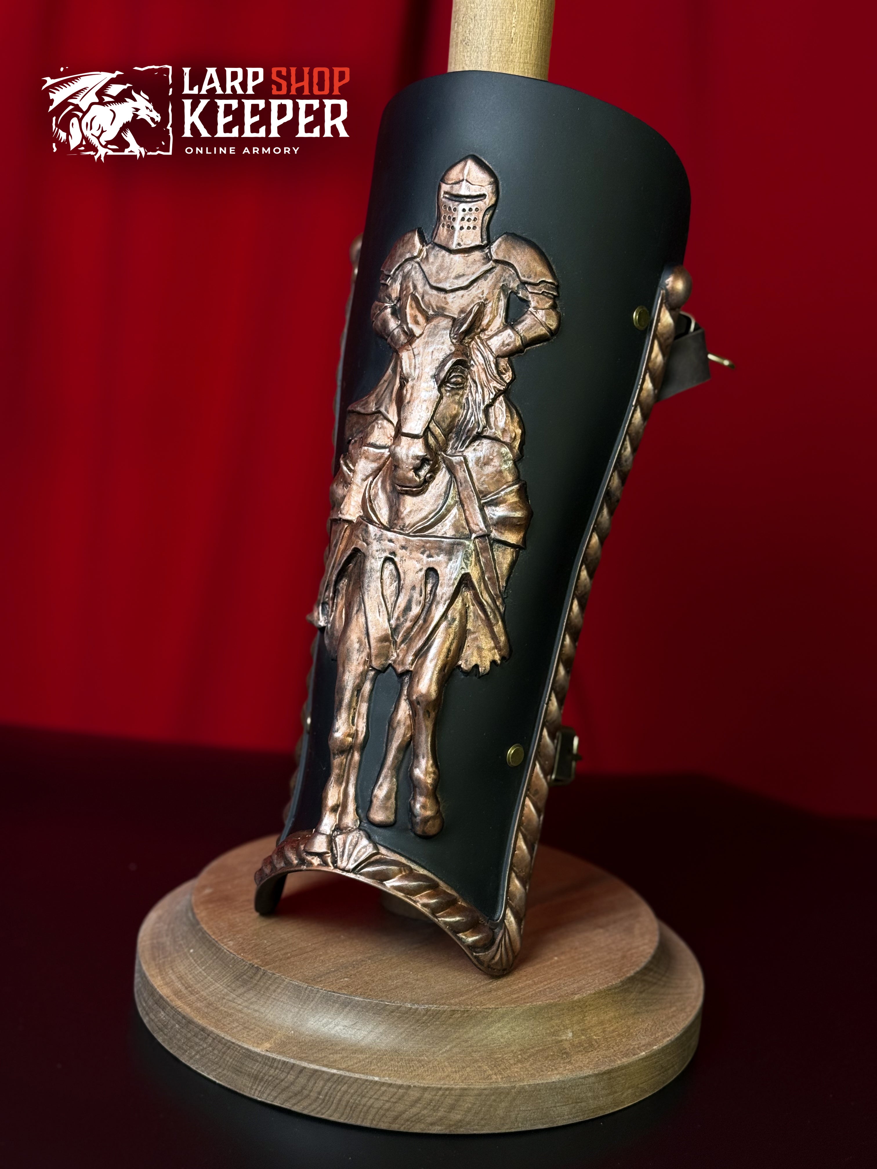 Lion Knight Greaves (Leg Armor) for LARP 1 made from PU (polyurethane resin)